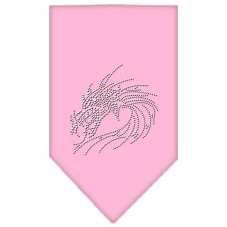 UNCONDITIONAL LOVE Dragon Rhinestone Bandana Light Pink Large UN759703